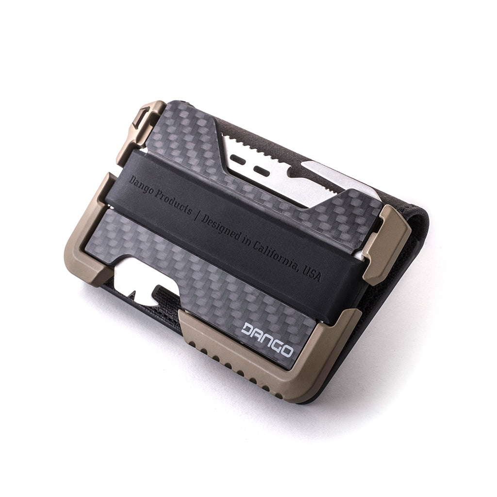 Dango D/T-Series Backplate Carbonio RFID Nera Portafoglio