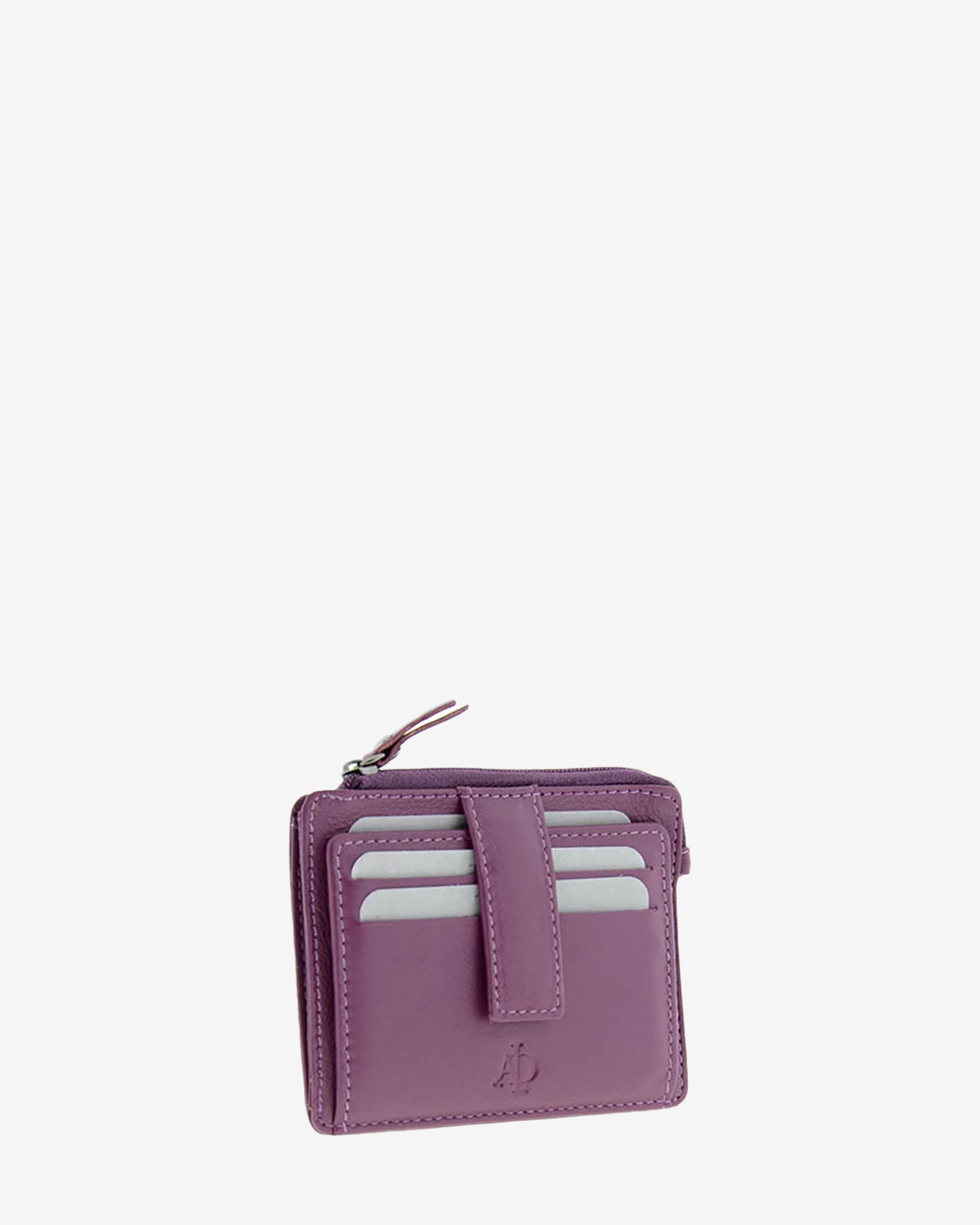 Adapell Basicos 8035 portacarte pelle nero 9 carte zip