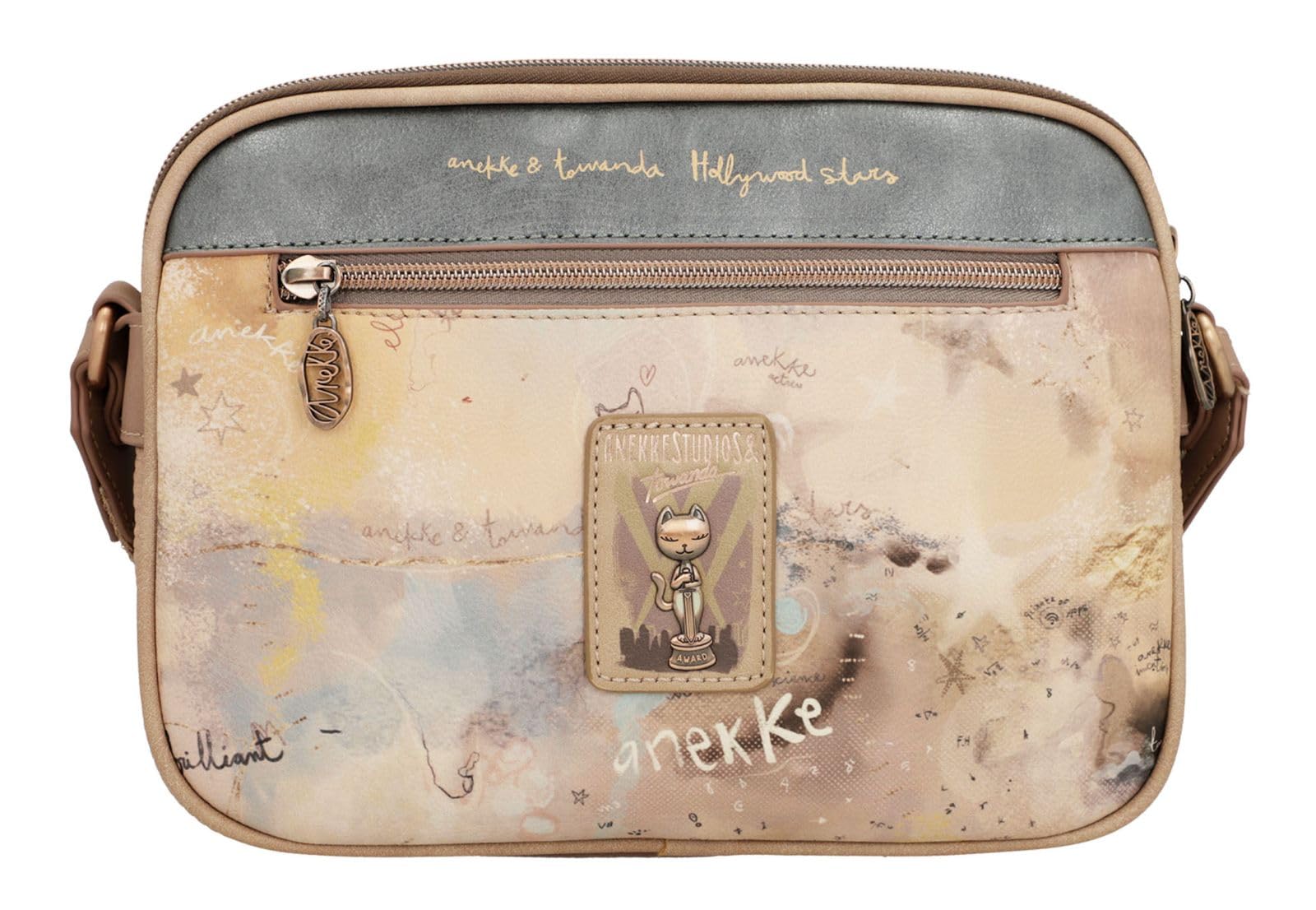 Anekke Hollywood Borsa Tracolla Donna 2 Scomparti Multicolor