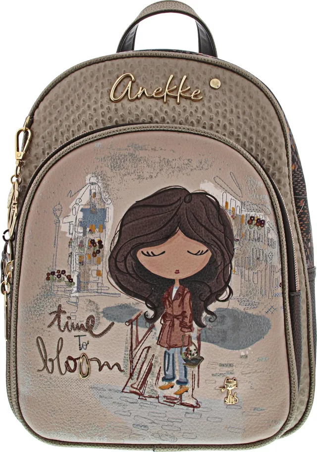 Anekke Tulip Zaino Medio Foderato con Tasche