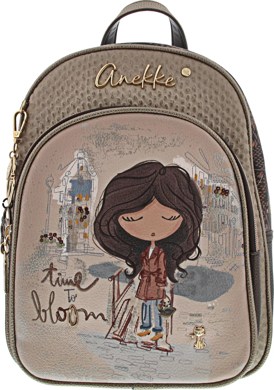 Anekke Tulip Zaino Medio Foderato con Tasche