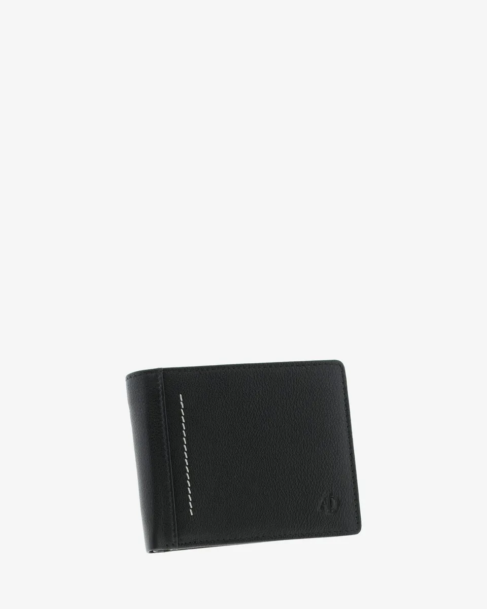 Adapell Maxwell 1658 portafoglio pelle nero RFID 7 carte