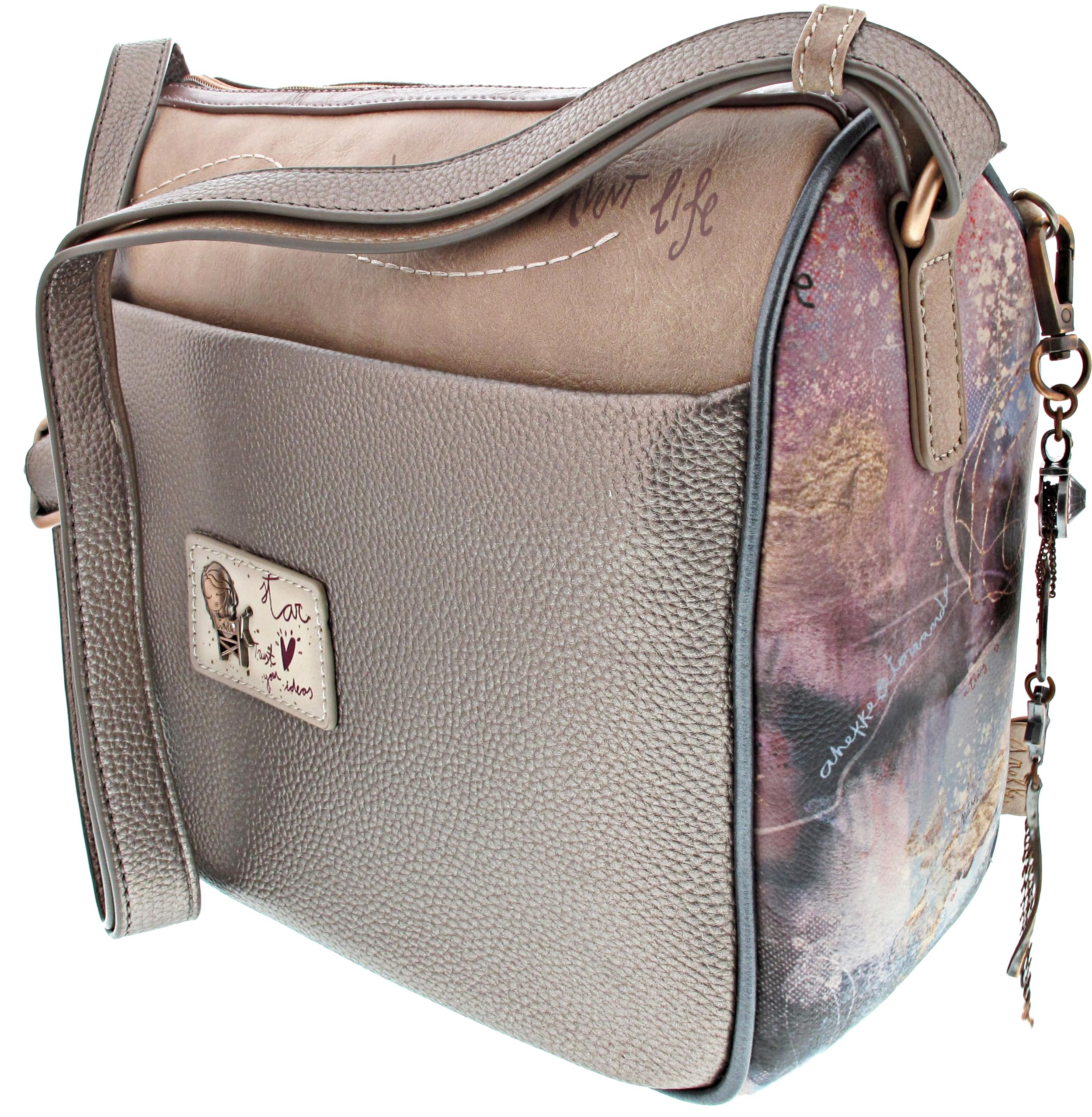 Anekke Dreamverse Stars borsa bandoliera grande donna stampa