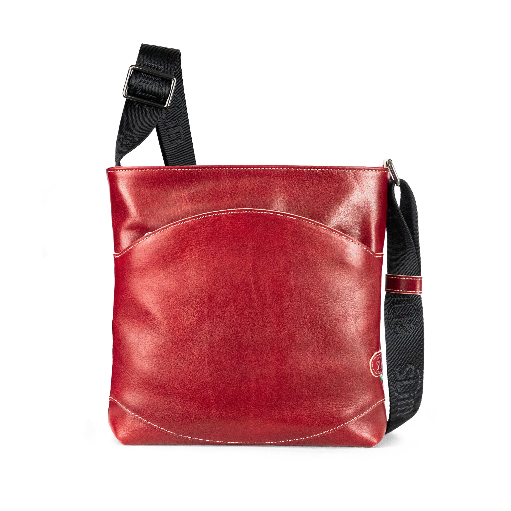 SLim Bag borsa pelle Crazy Horse Nero 23x24 cm