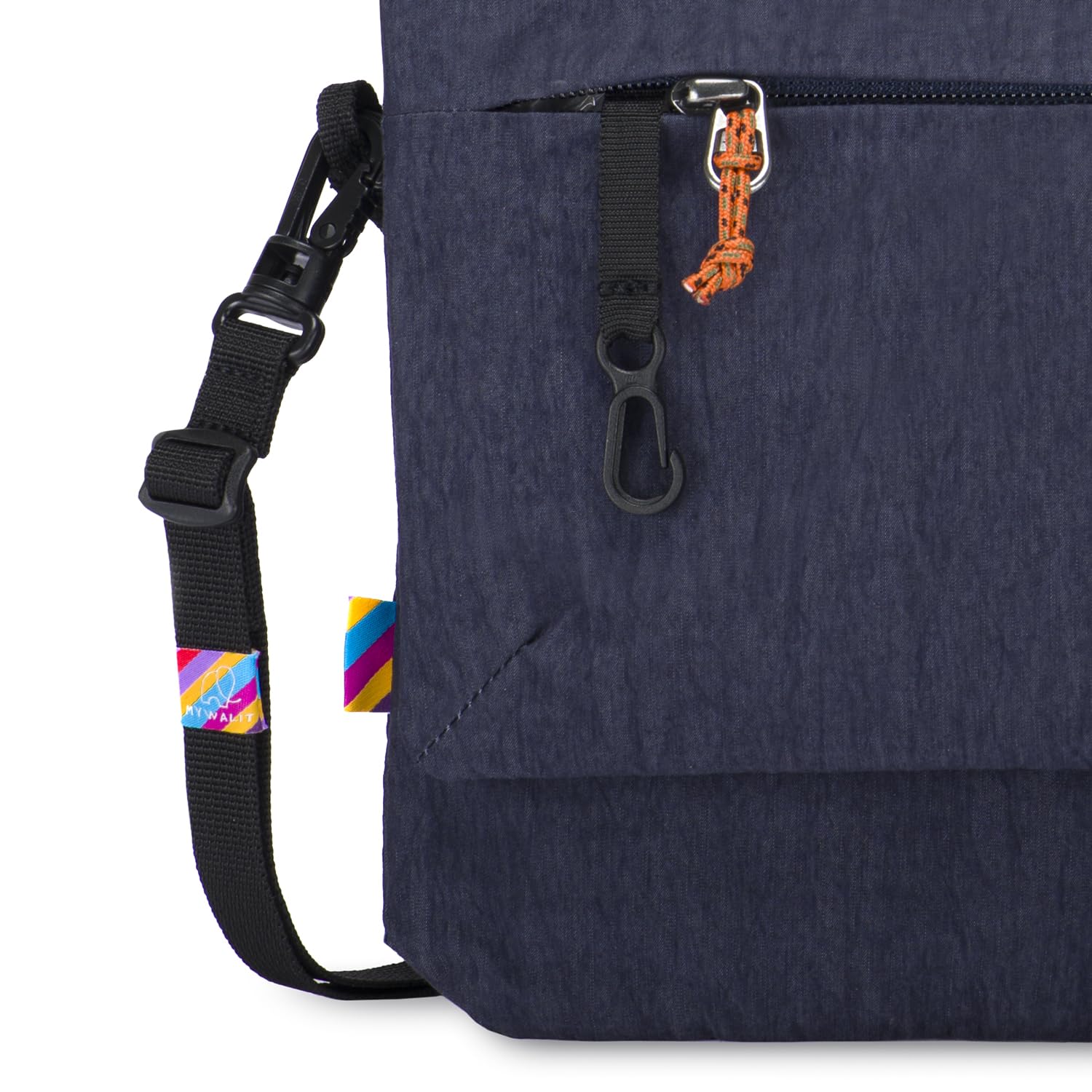 Mywalit Kyoto Half Flap Borsa Navy a Spalla