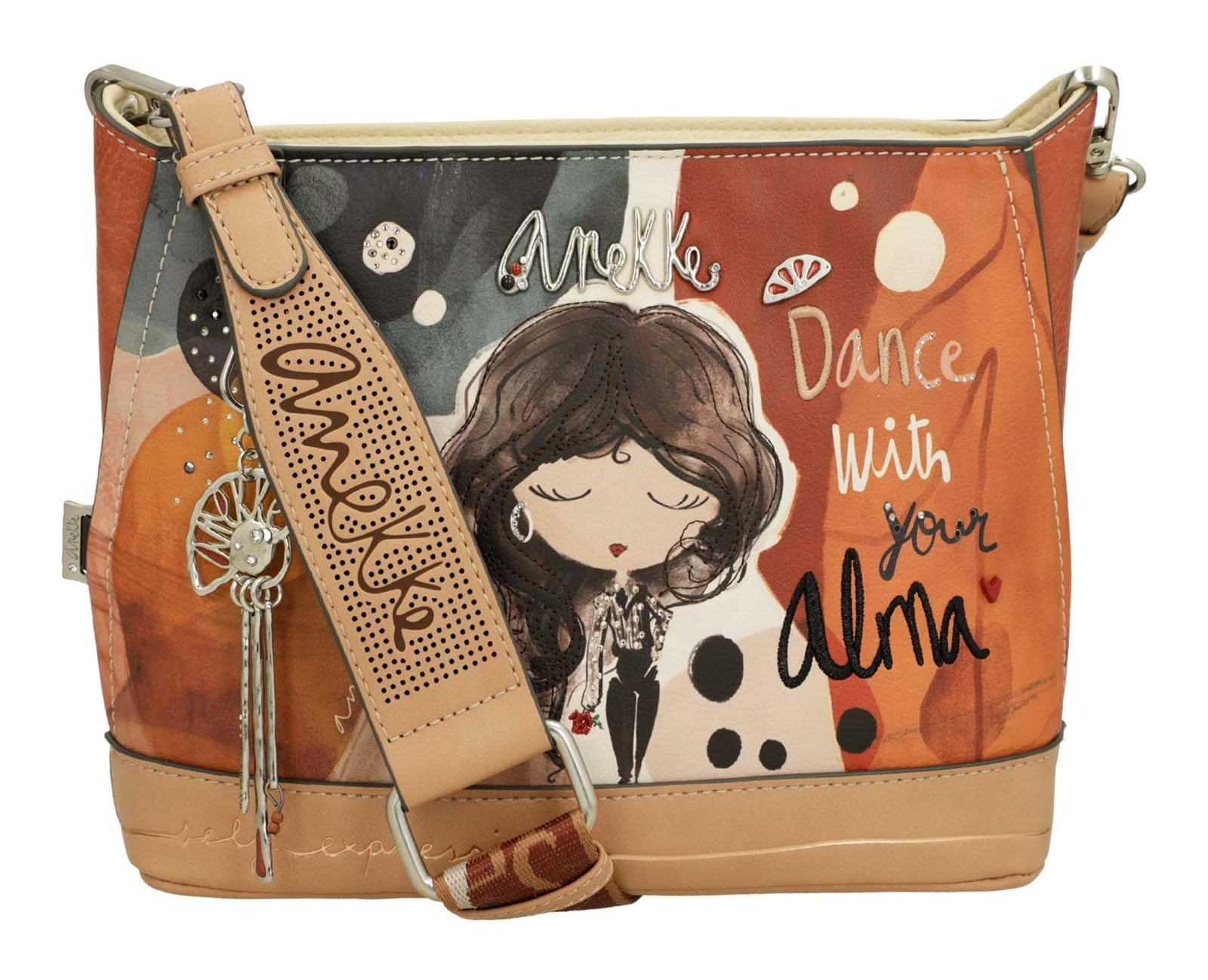 Anekke Alma Borsa Tracolla 23x17 Ciondolo Logo