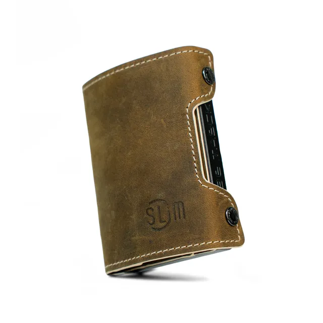 SLim Be Tasck portafoglio pelle cuoio crazy horse frame