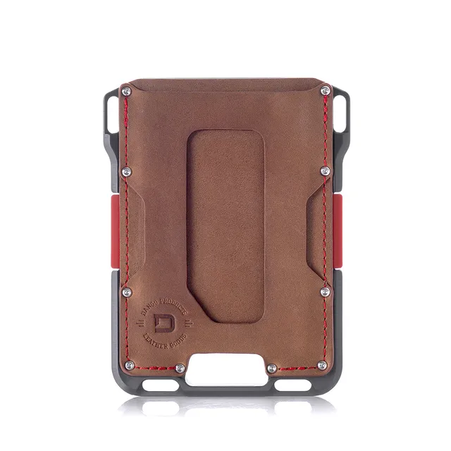 Dango M1 Maverick portafoglio pelle Slate Grey Single Pocket