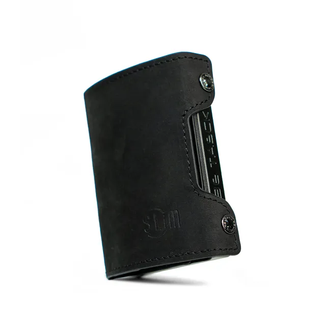 SLim Be Tasck portafoglio Crazy Horse Nero Frame Nero