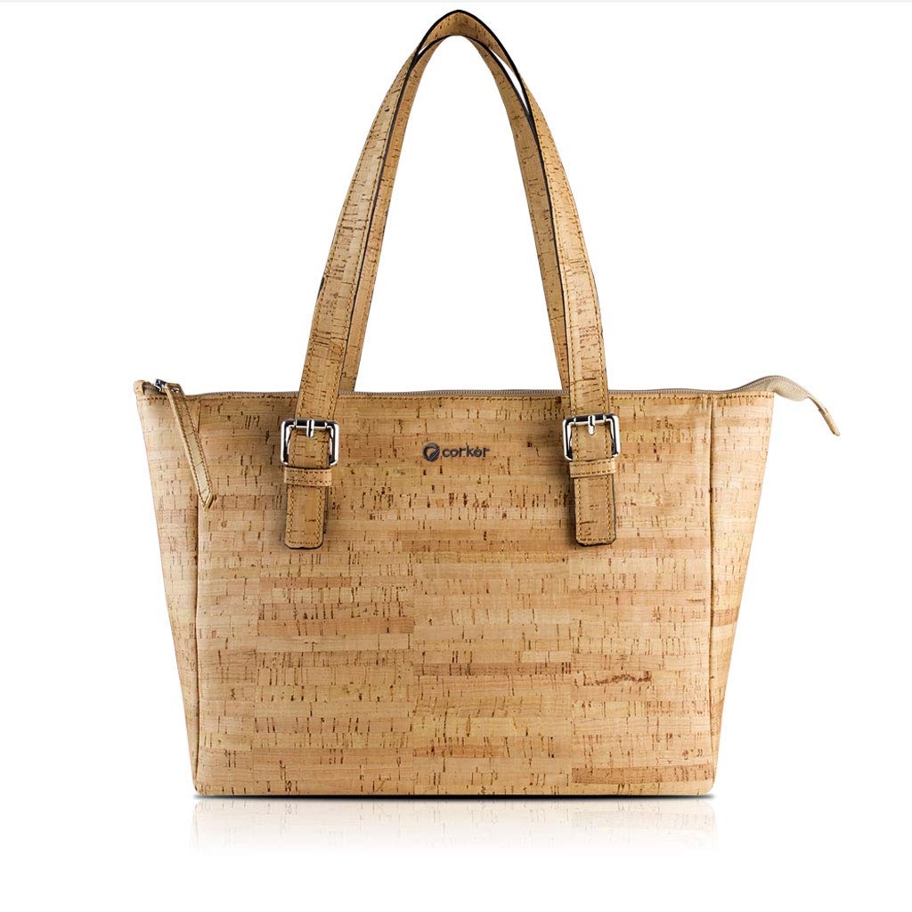 Corkor Bags Borsa a Mano e Tracolla Sughero Rustico