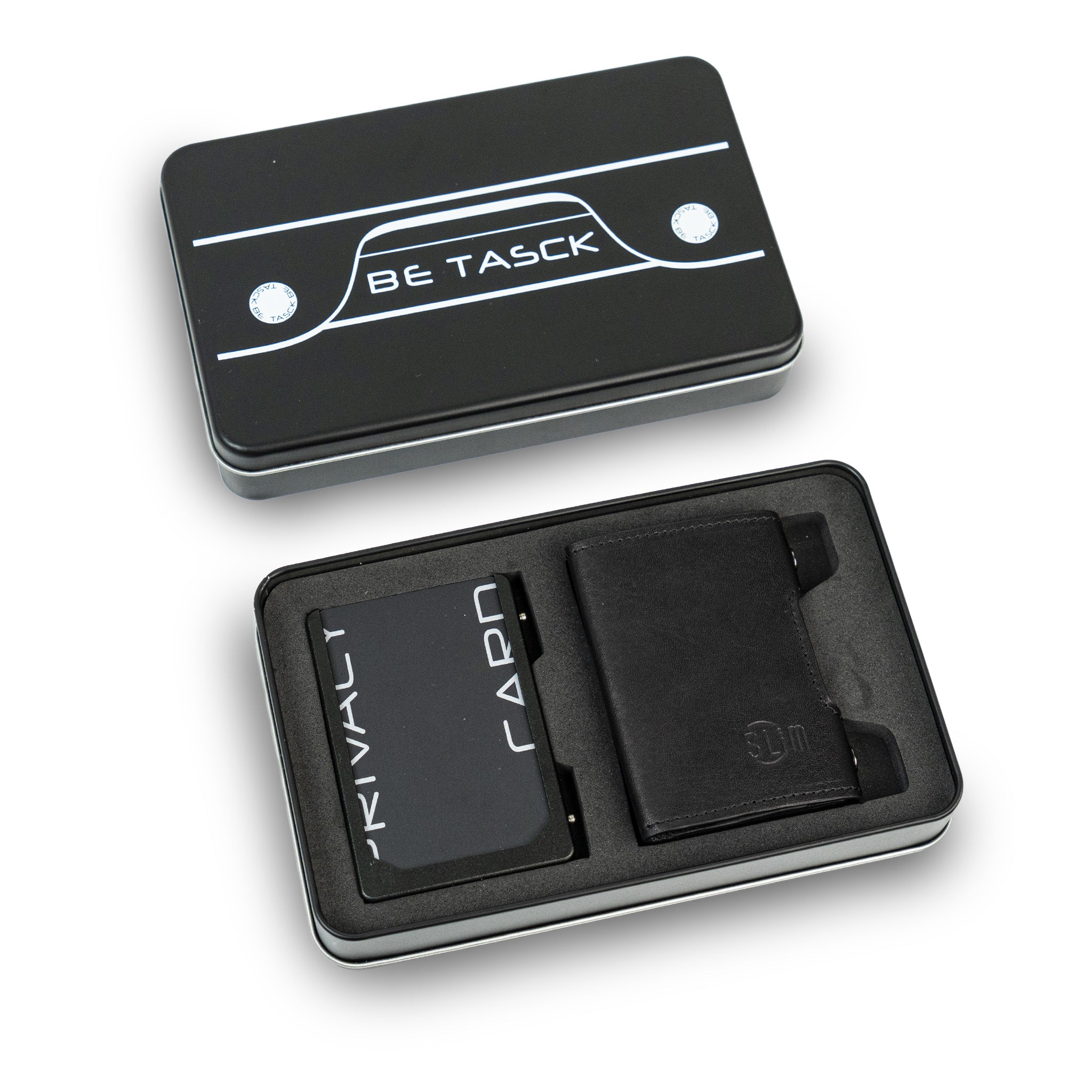 SLim Be Tasck Portafoglio Pelle Nero Frame Nero