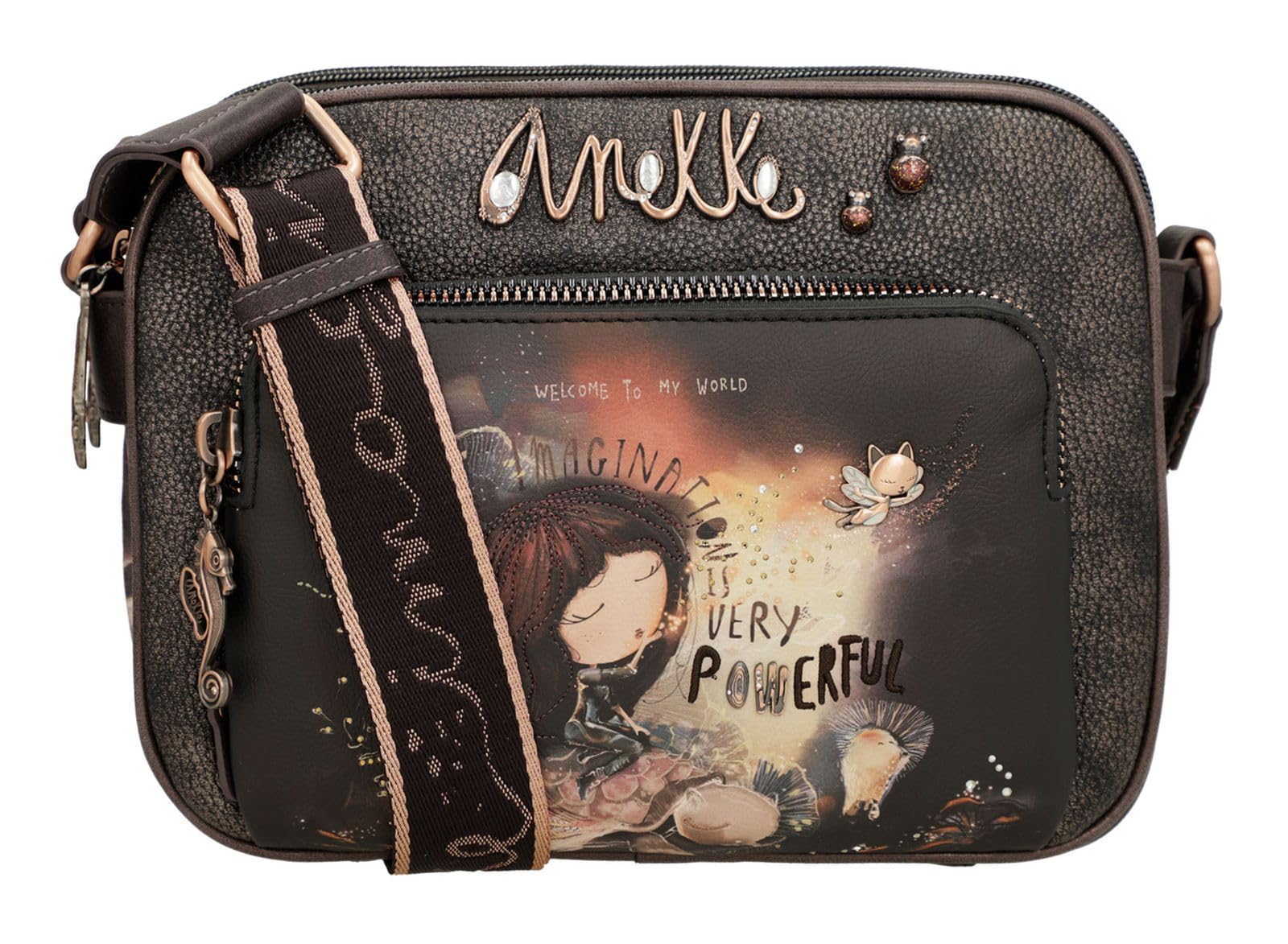 Anekke Dreamverse Borsa Tracolla 3 Scomparti 25x19 cm