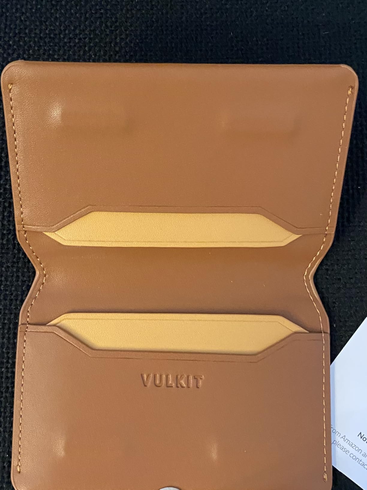 VULKIT VW122 Portacarte Pelle Nero RFID Slim