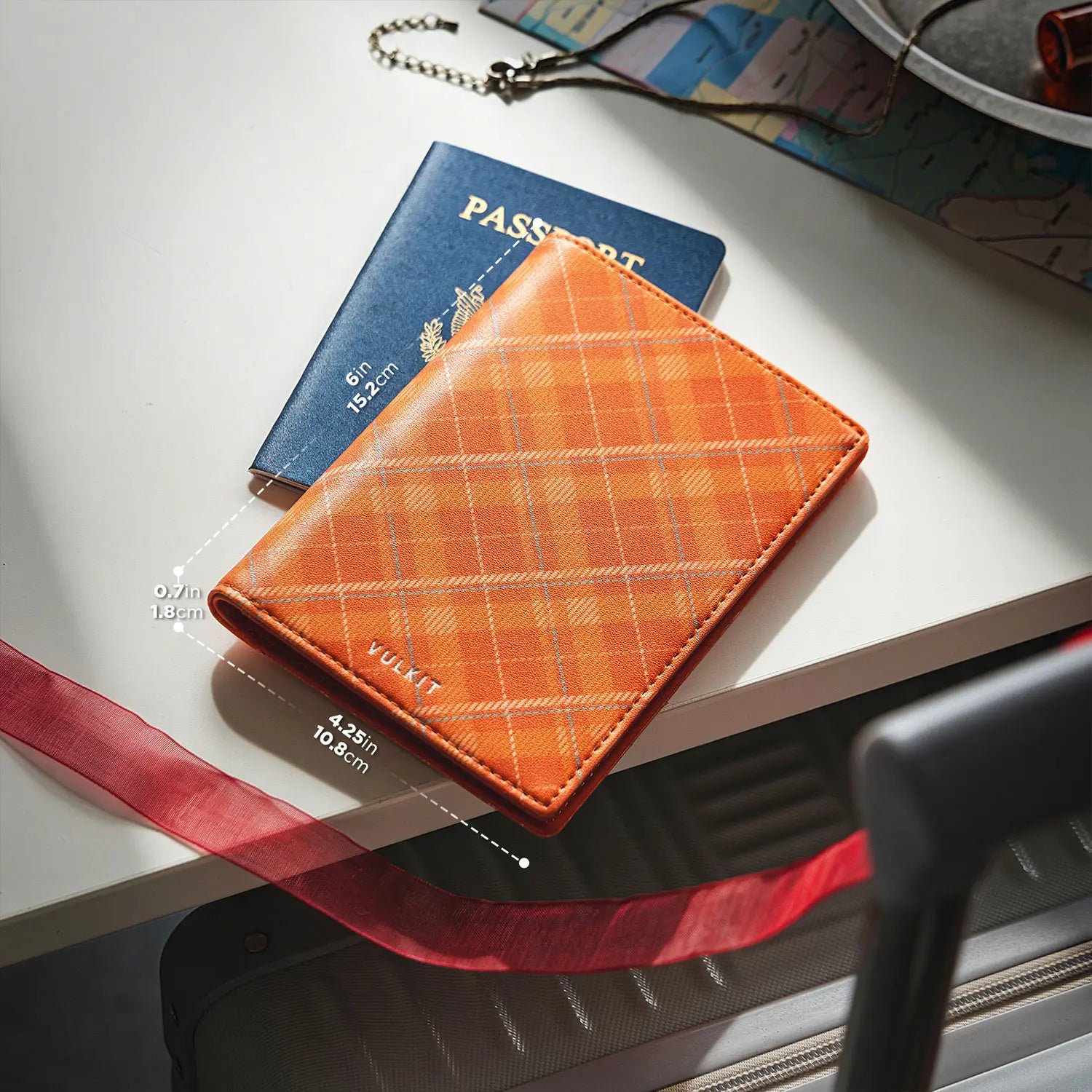 VULKIT Passport Card Holder VPW123 portapassaporto RFID nero