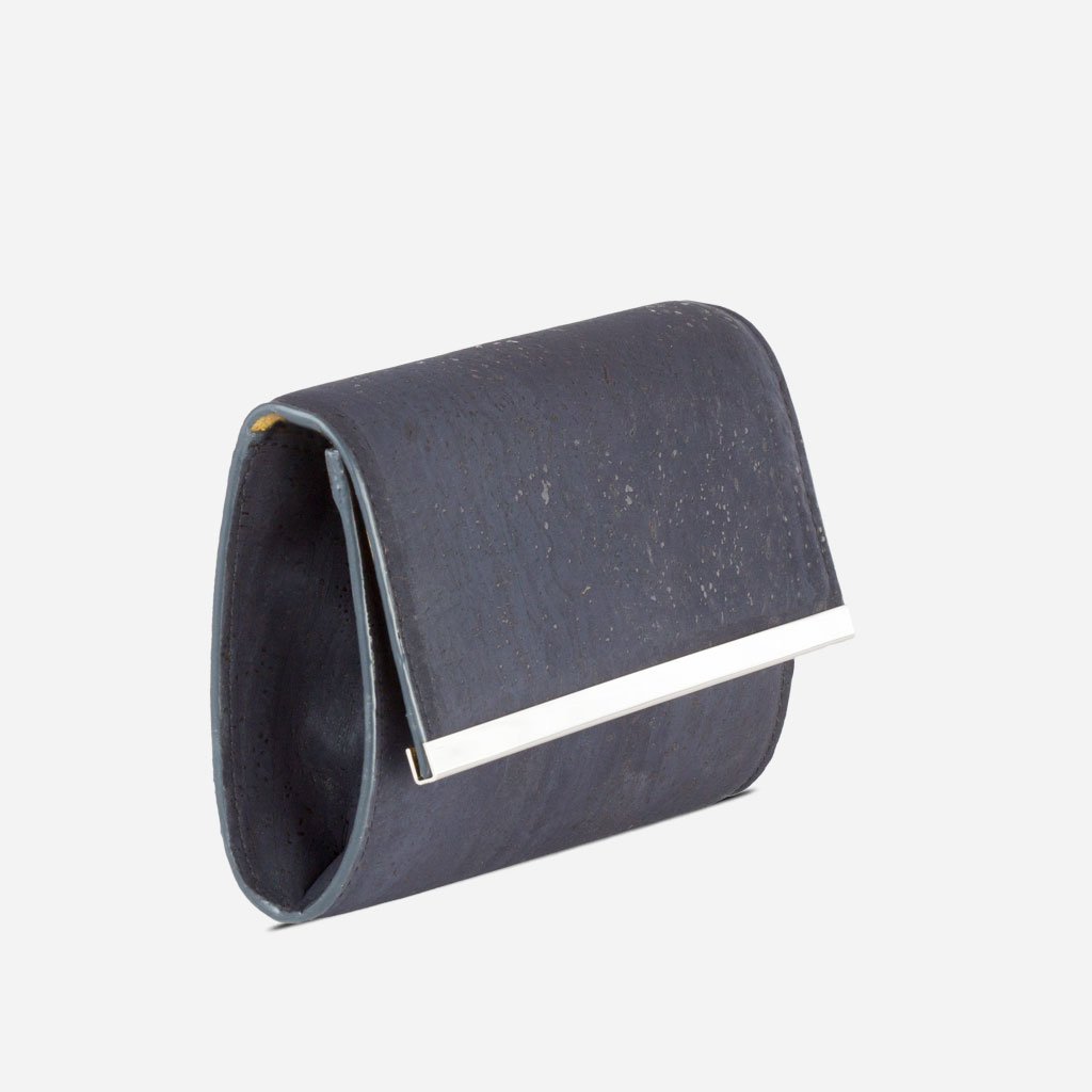 Corkor Bags Pochette in Sughero Blu S da Sera