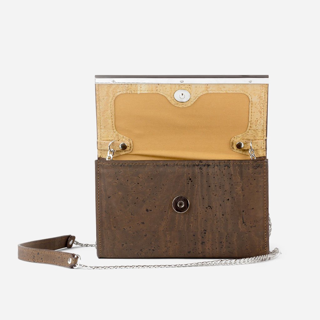Corkor Bags Pochette in Sughero Marrone S da Sera