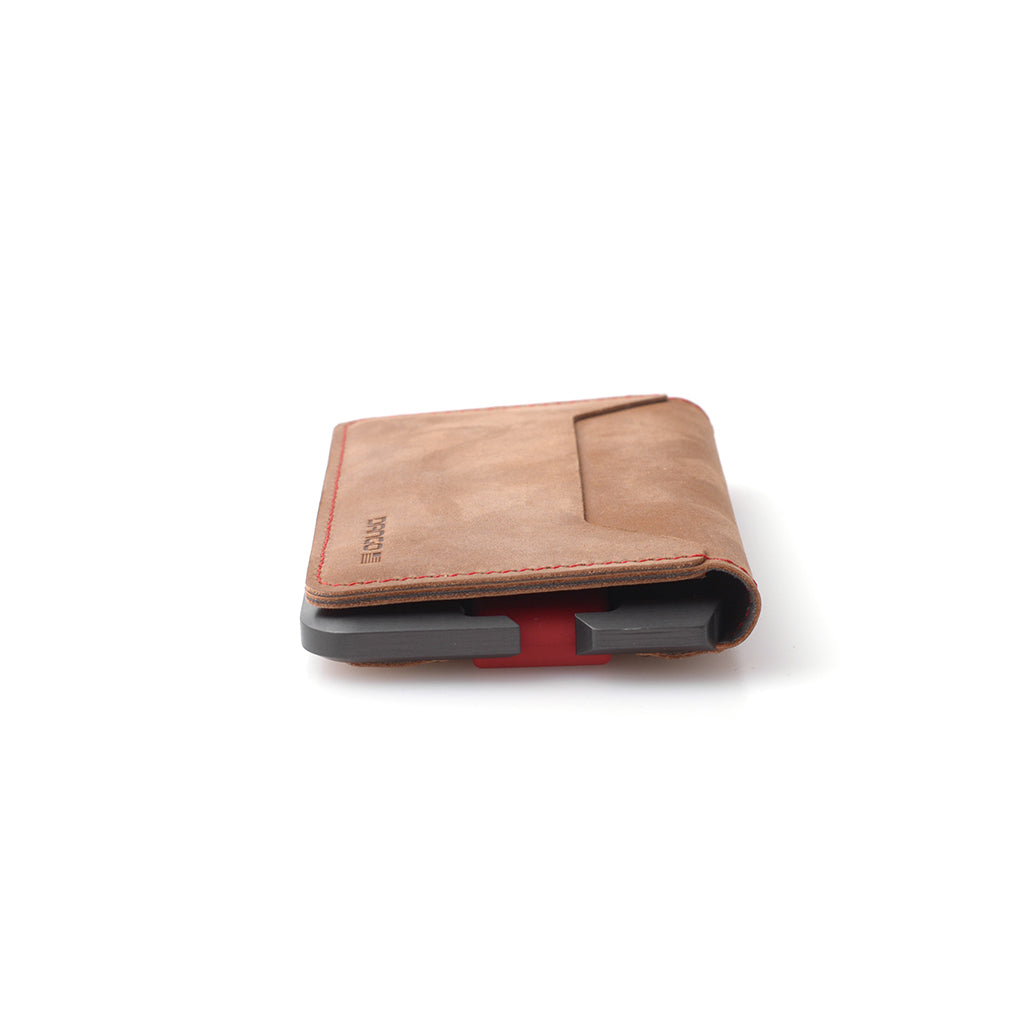 Dango D-Series D01 Dapper portafoglio bifold pelle grigio 17 carte