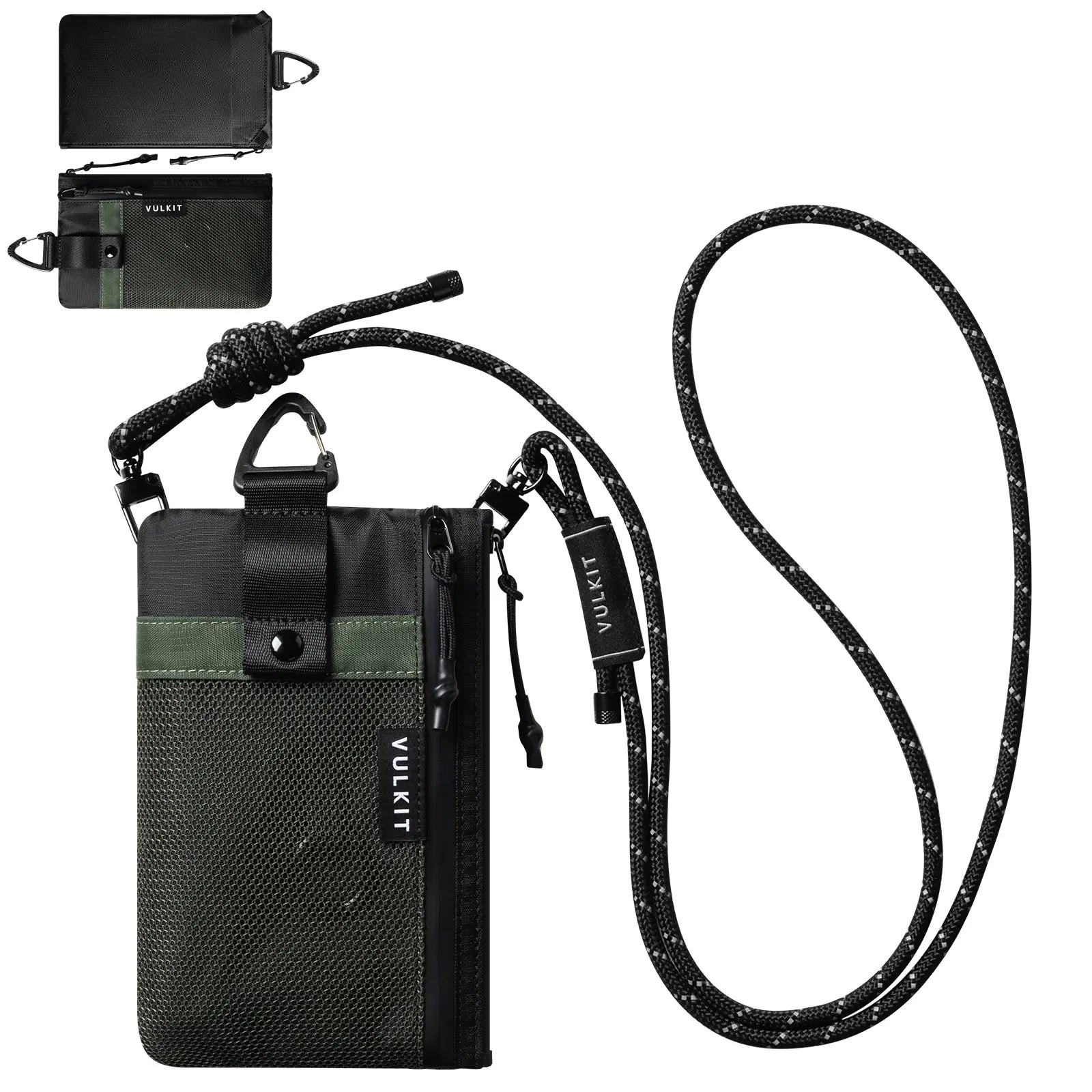 VULKIT VB112 pochette viaggio nera RFID nylon impermeabile