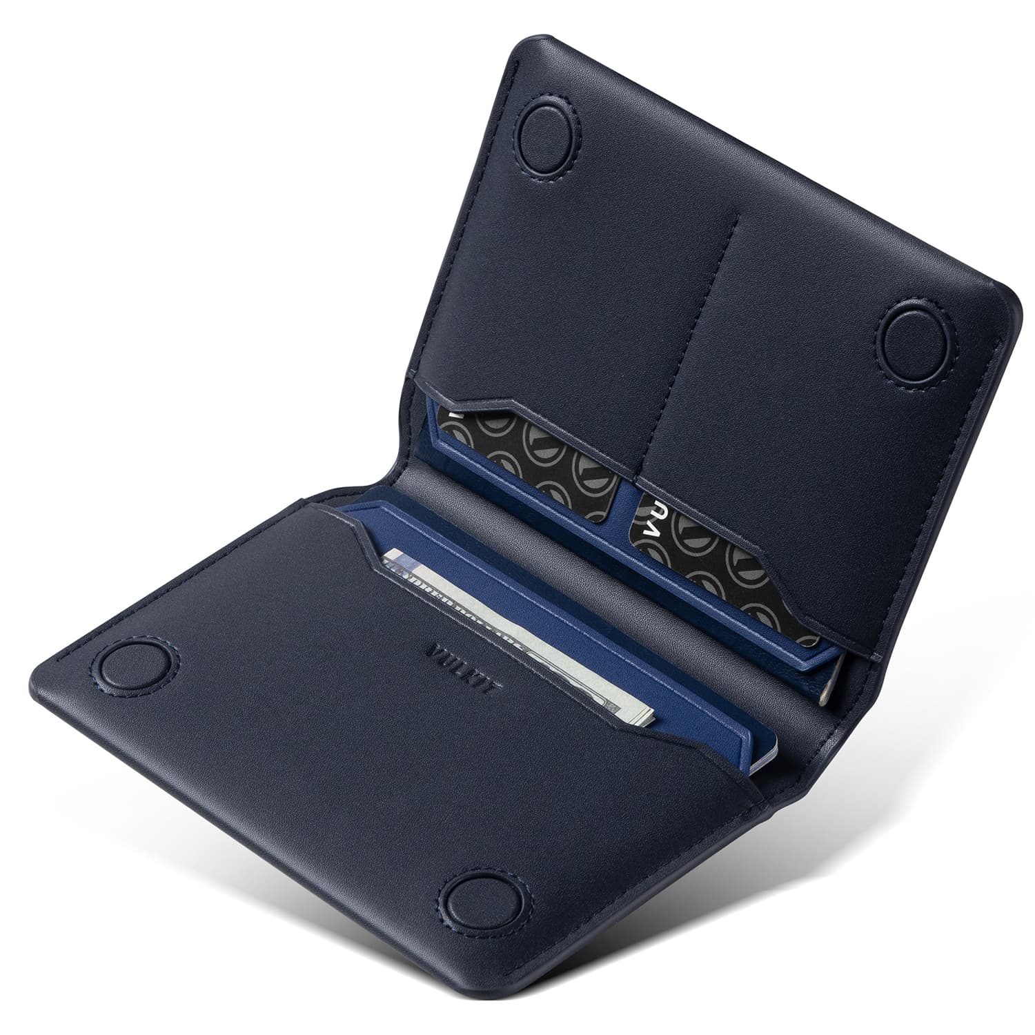 VULKIT VPW120 portafoglio passaporto slim RFID nero