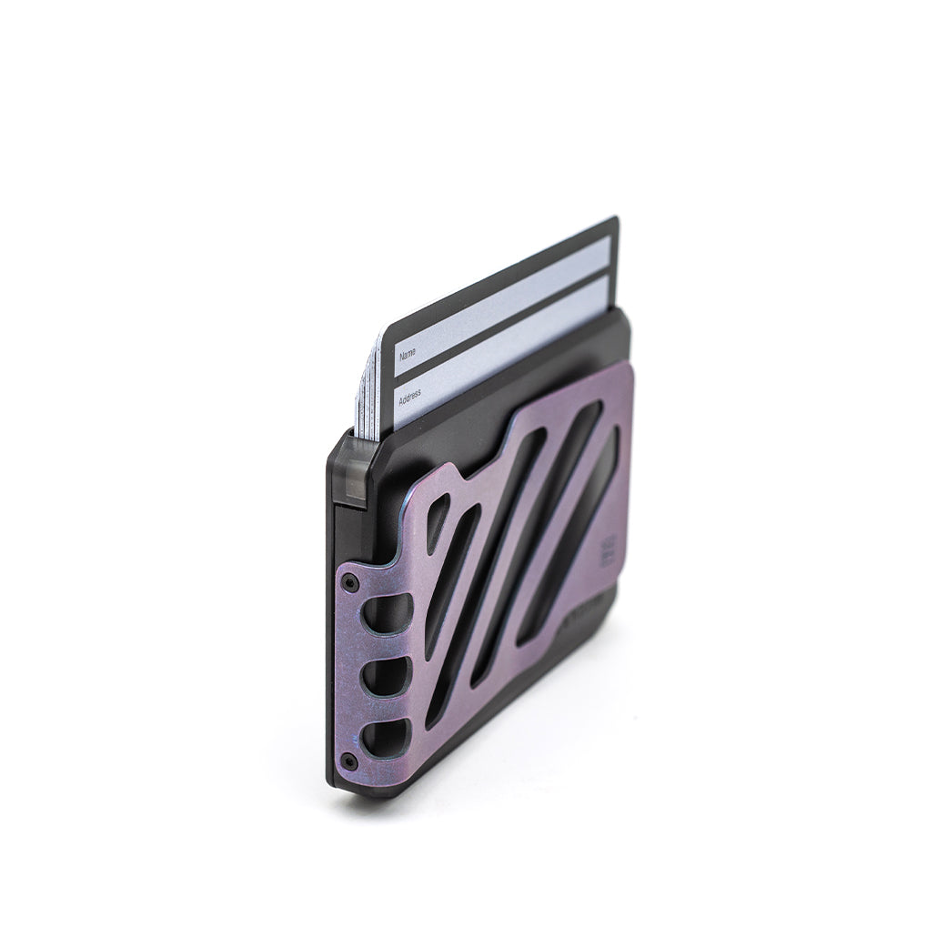 Dango SK1 Burple fermasoldi titanio clip nero 6 carte slim