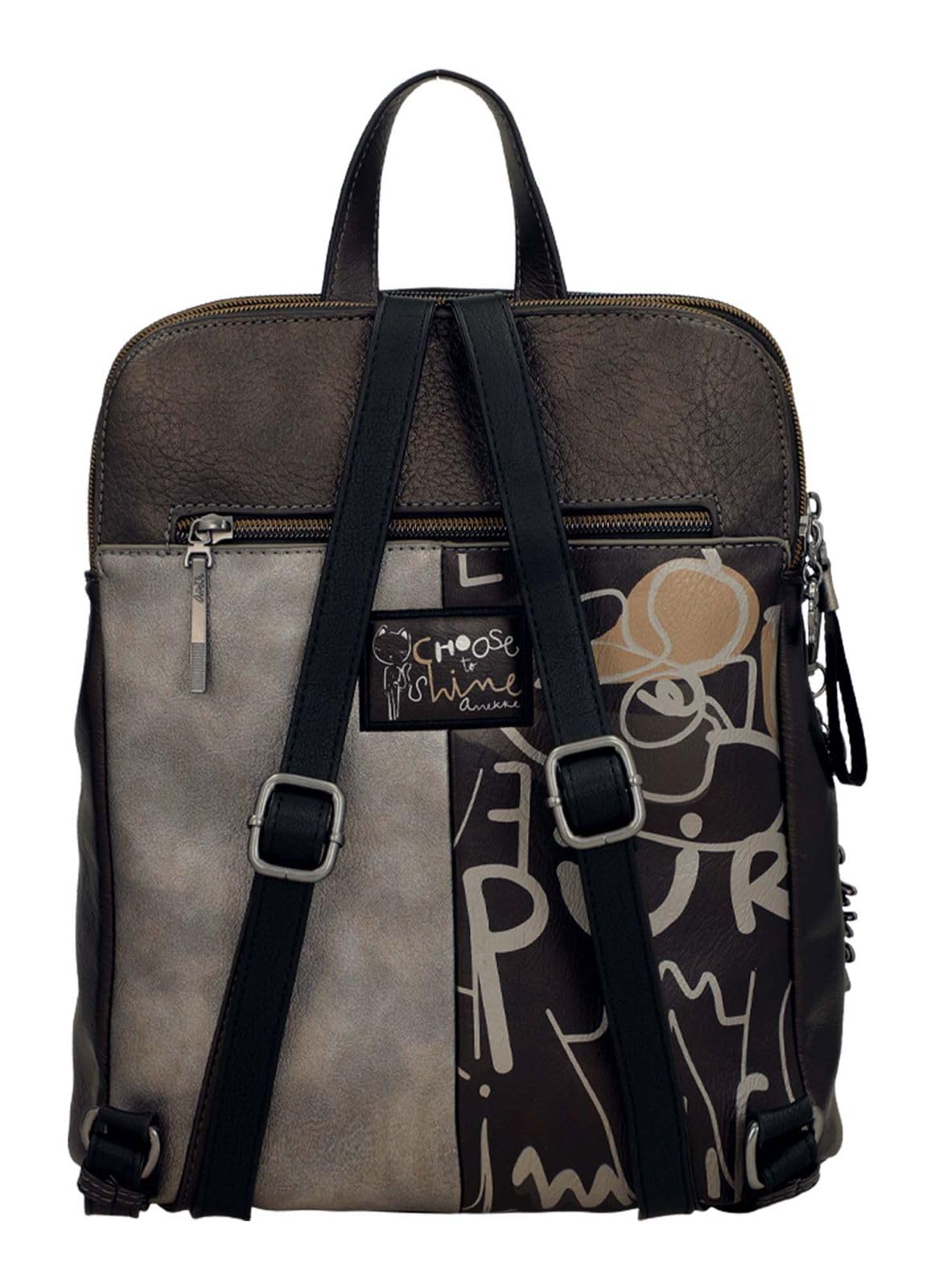 Anekke Nature Koko Zaino Triple Scomparto Donna Stampato