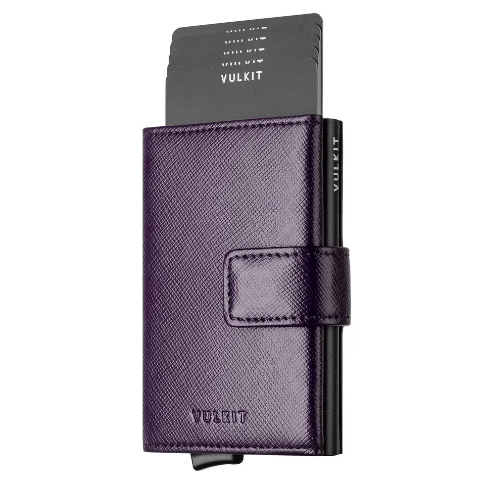 VULKIT VC204 Cross Wine Portafoglio Carte RFID