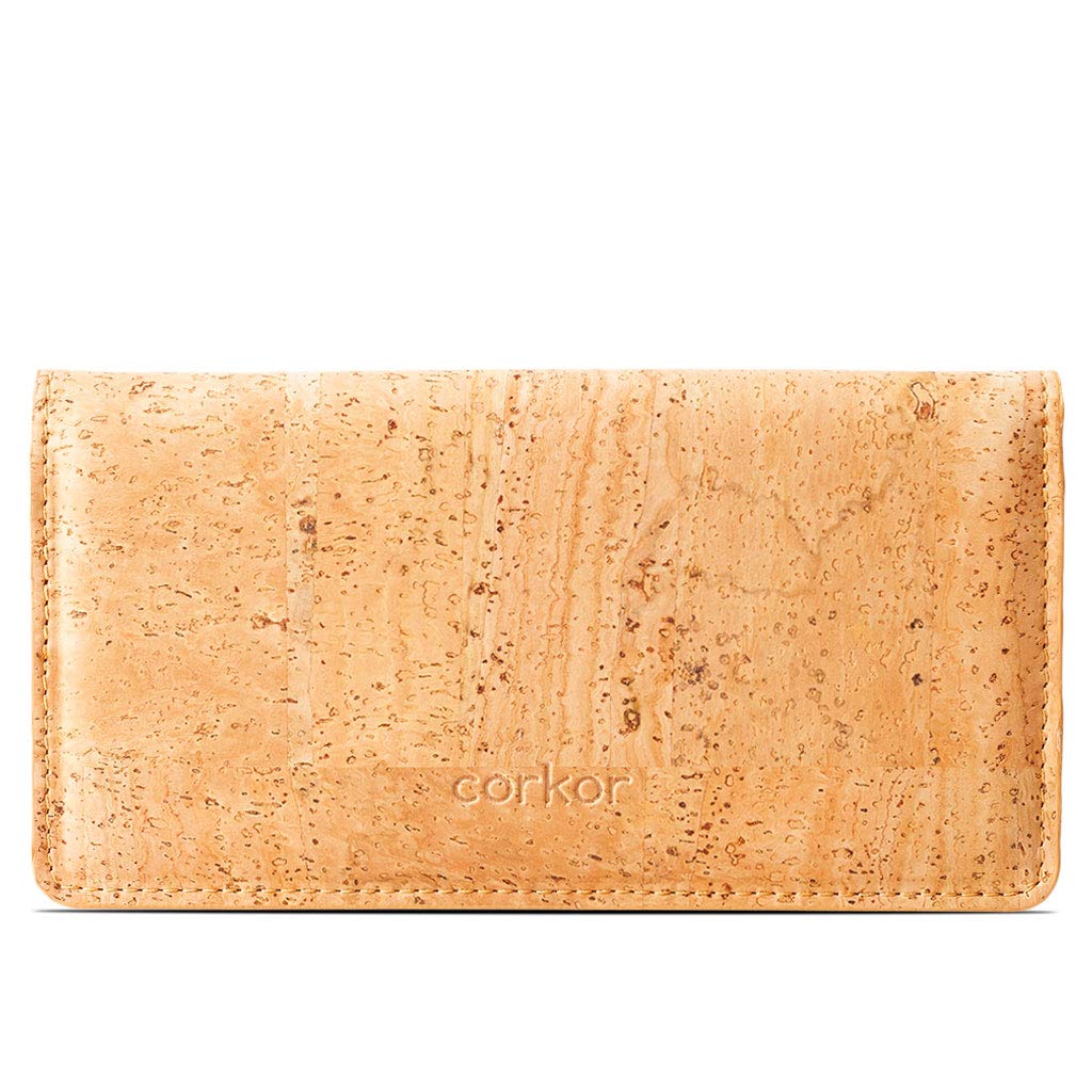 Corkor Wallets Portafoglio Zebra Bottone RFID
