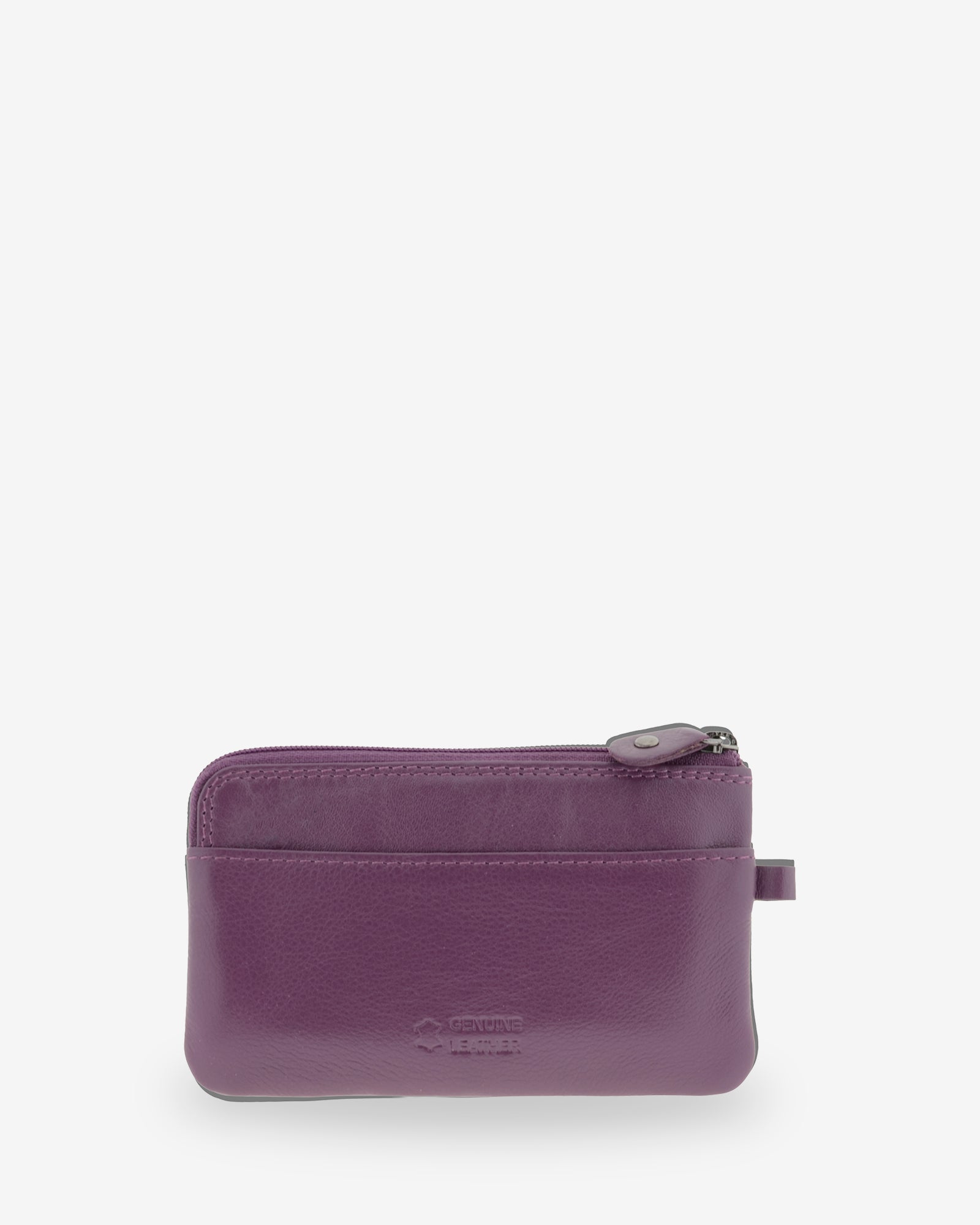 Adapell 8079 portamonete fino pelle nero doppia zip chiavi
