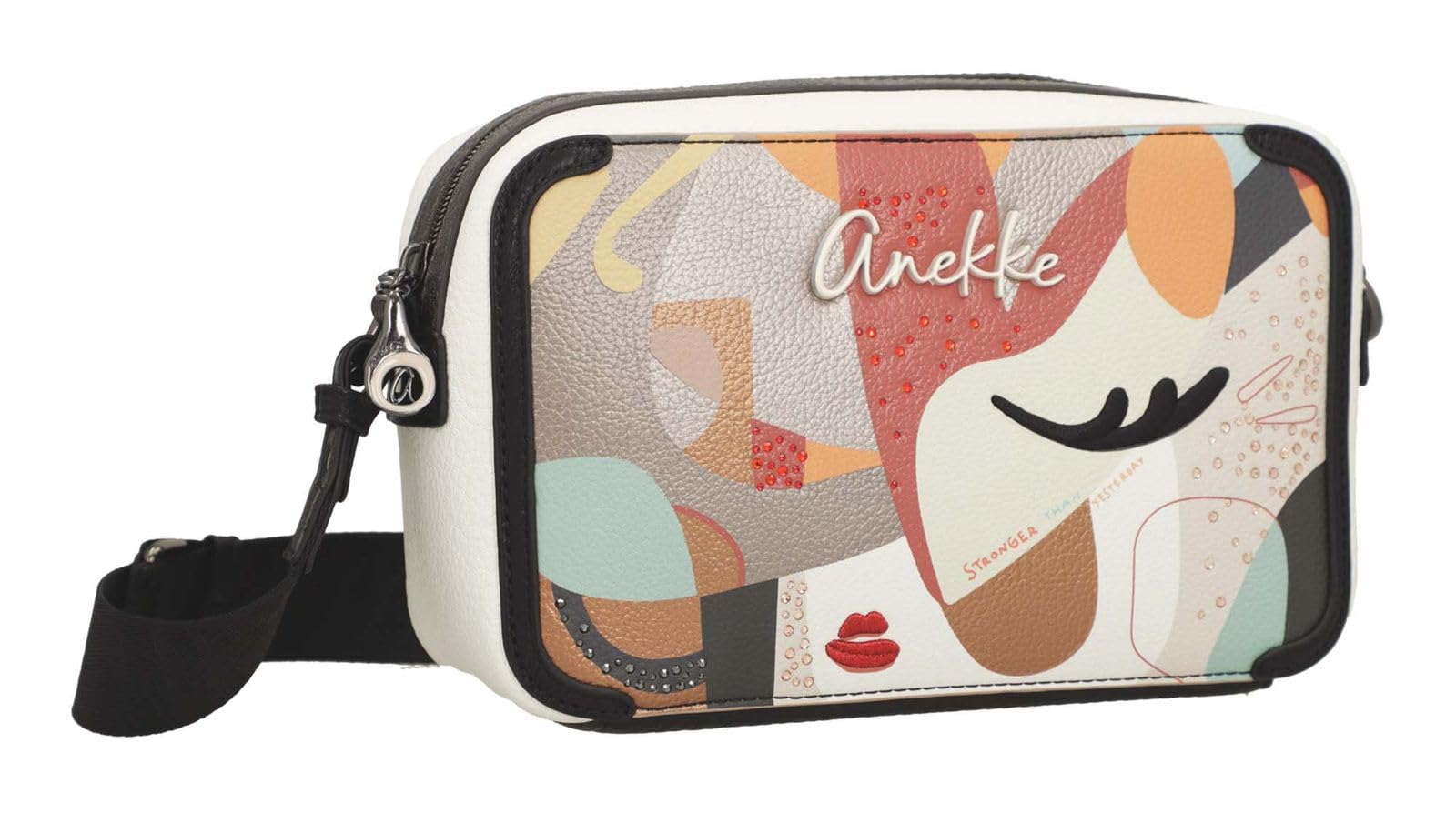 Anekke Eikon Borsa a Tracolla con Stampa arte astratta