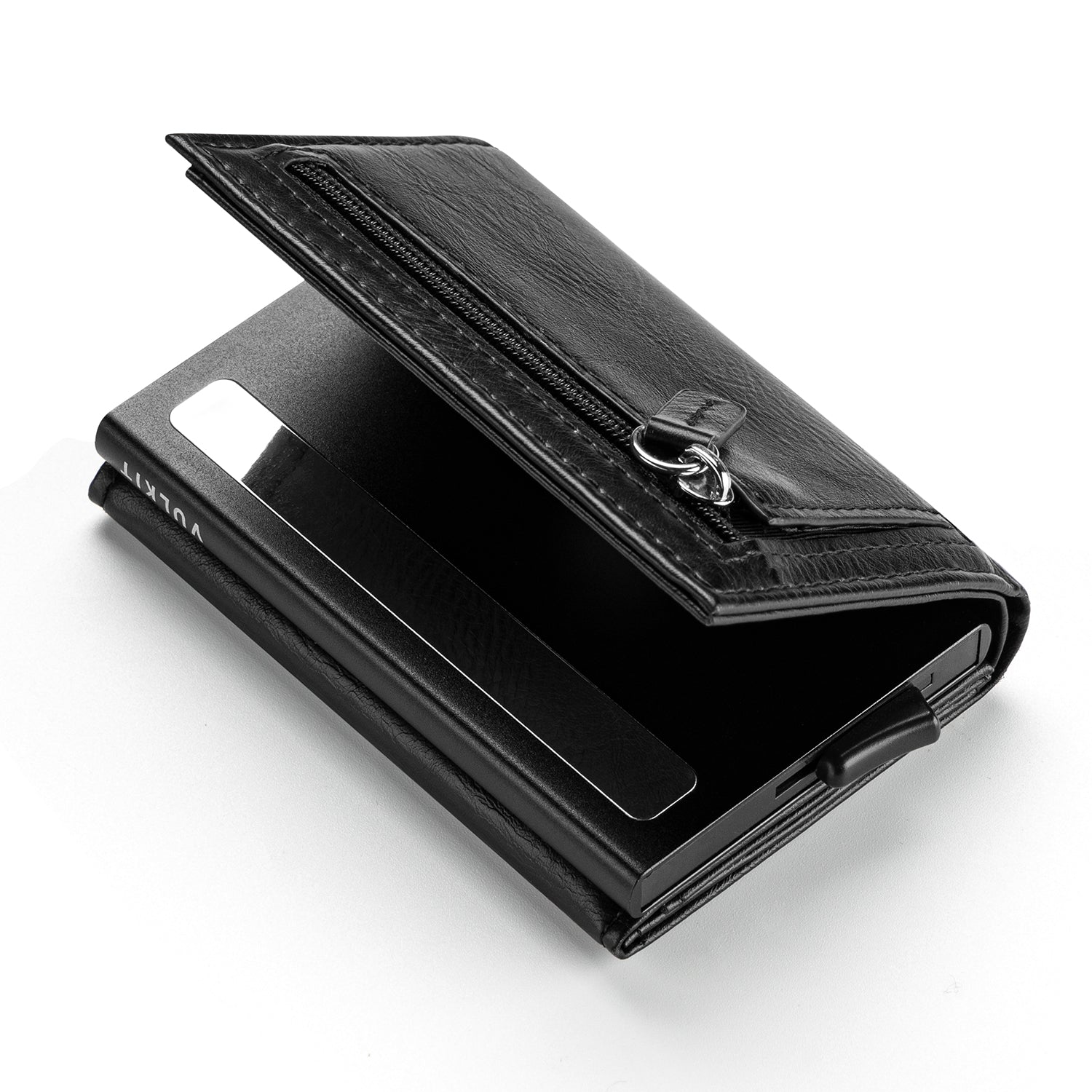 VULKIT Pop Up VC203 portafoglio slim RFID nero carbon