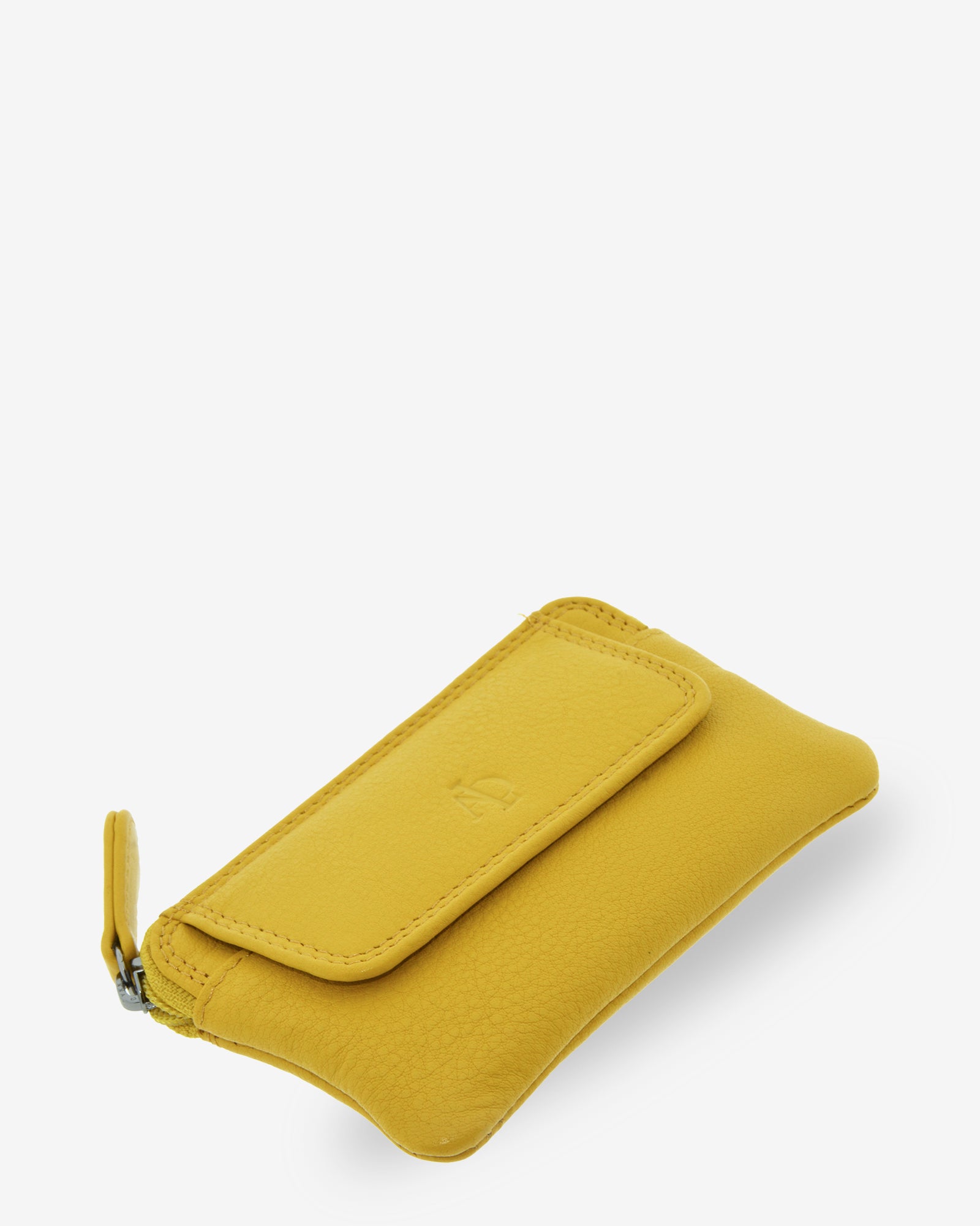 Adapell 8078 portamonete sottile patta Nero doppia zip chiavi