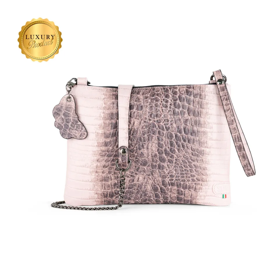 SLim Pochette Tracolla pochette cocco rosa 23x14 cm