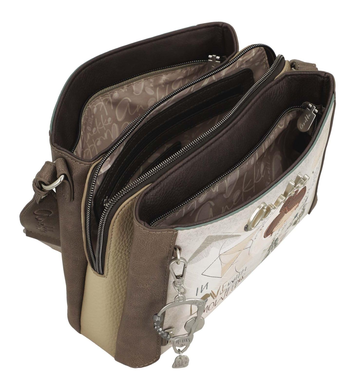 Anekke Sophia Borsa Tracolla Quadrata Donna Stampata