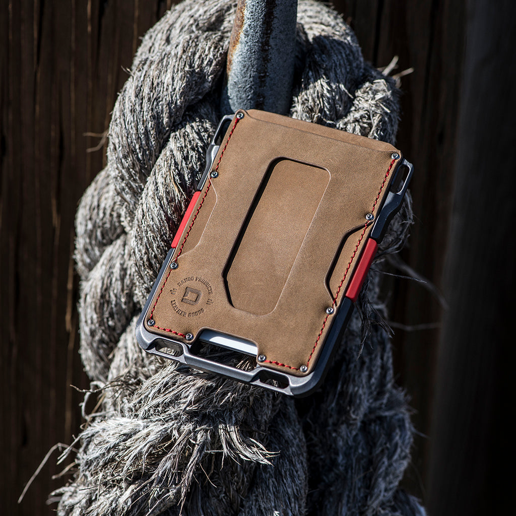 Dango M1 Maverick portafoglio pelle Slate Grey Single Pocket