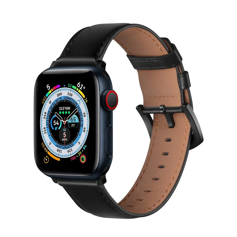 VULKIT Accessories VWB100 Cinturino Pelle Nero 38mm Apple Watch