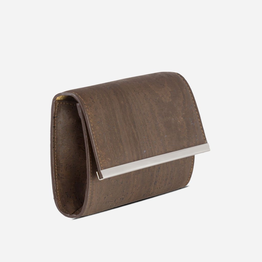Corkor Bags Pochette in Sughero Marrone S da Sera