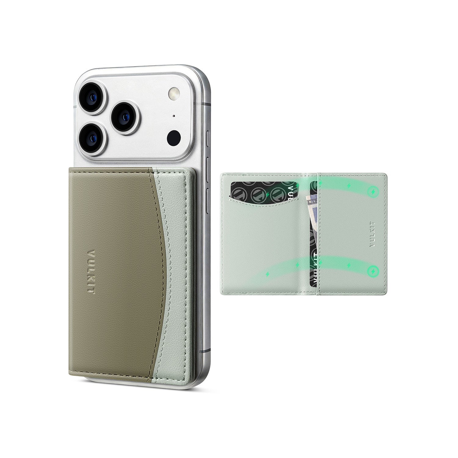 VULKIT Phone Case VPA121 portacarte telefono nero