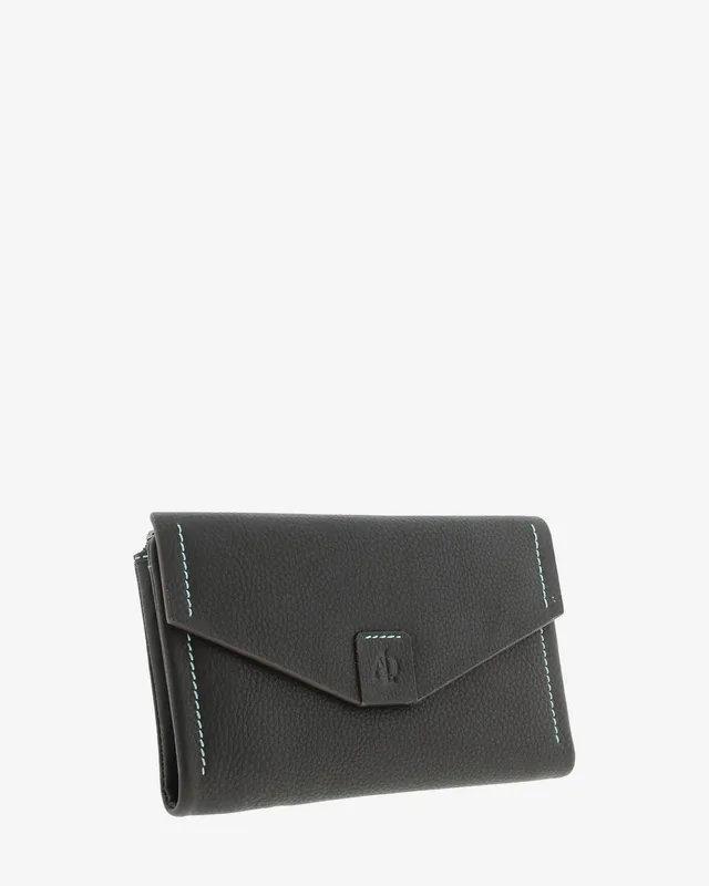 Adapell Annette 4157 portafoglio grande nero 12 carte pelle