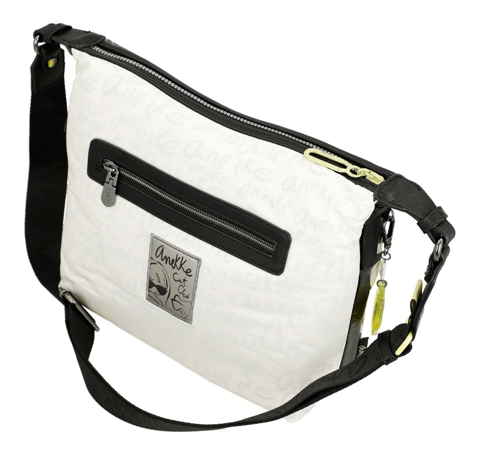 Anekke Nature Towanda borsa a tracolla grande bianca 27x24
