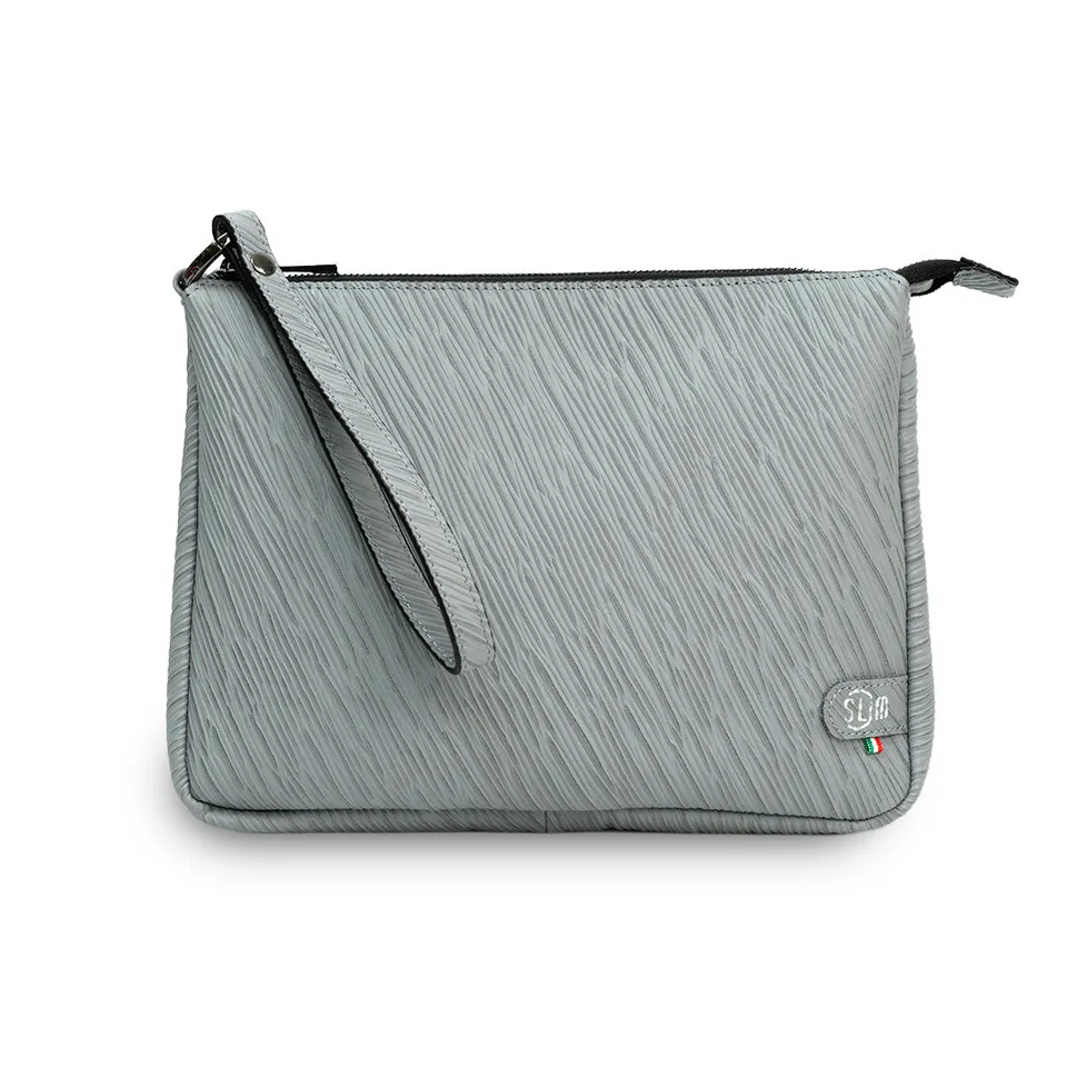 SLim Pochette Max Epi Grigio Pochette Pelle Capiente