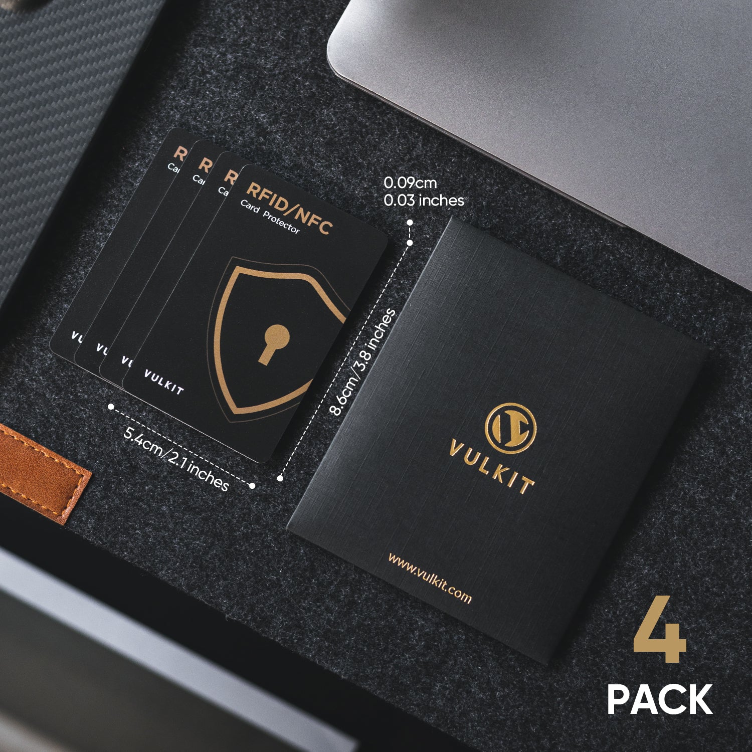 VULKIT VCP100 carta blocco RFID 2 pezzi formato carta credito