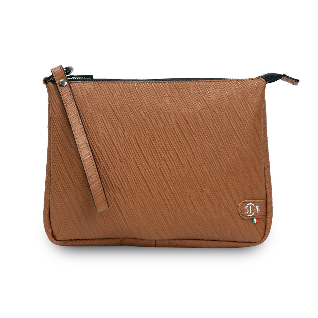 SLim Pochette Max Epi Marrone Pochette 25x19 cm