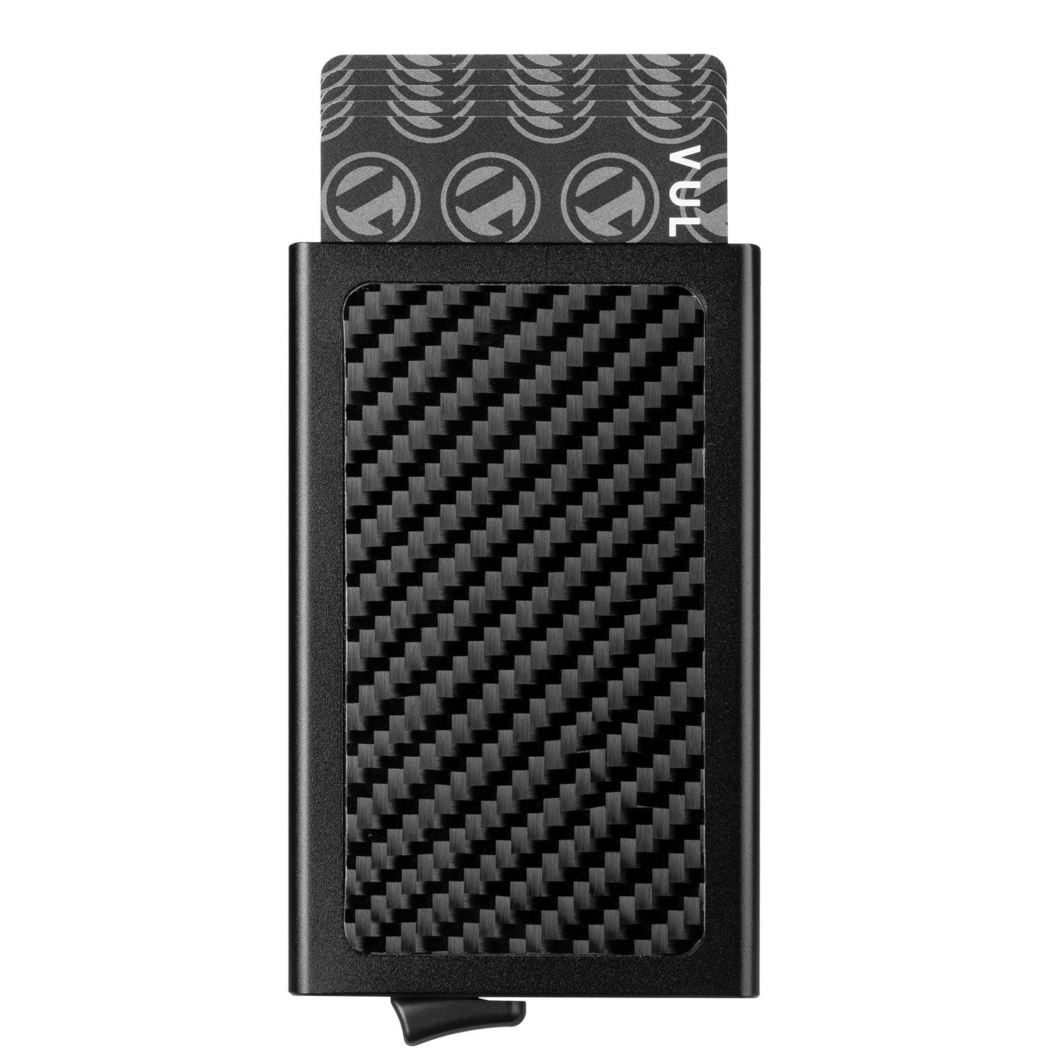 VULKIT VC101 Portacarte Alluminio Carbon Nero 5 Carte