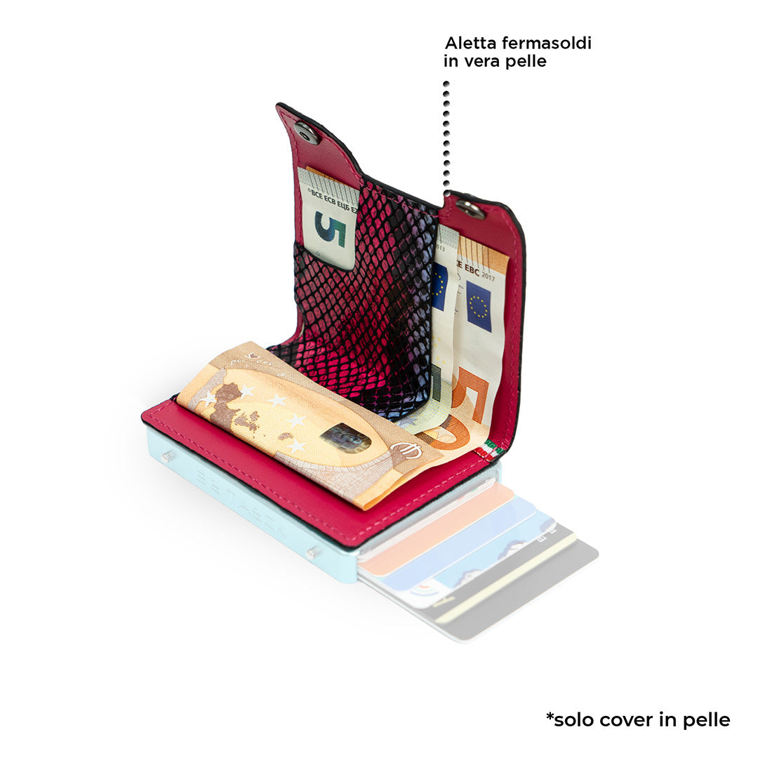 SLim Cover Pelle Be Tasck Animalier Fucsia Multicolor