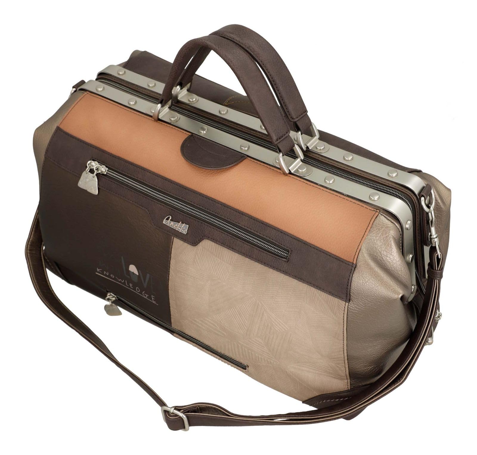 Anekke Sophia borsa da viaggio stampa geometrica
