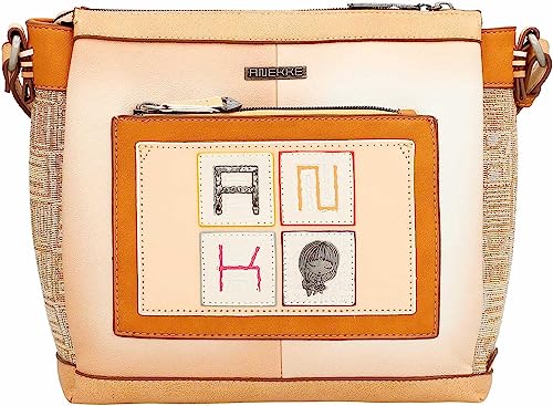 Anekke Menire tracolla donna 25x24x7 multicolore 3 scomparti