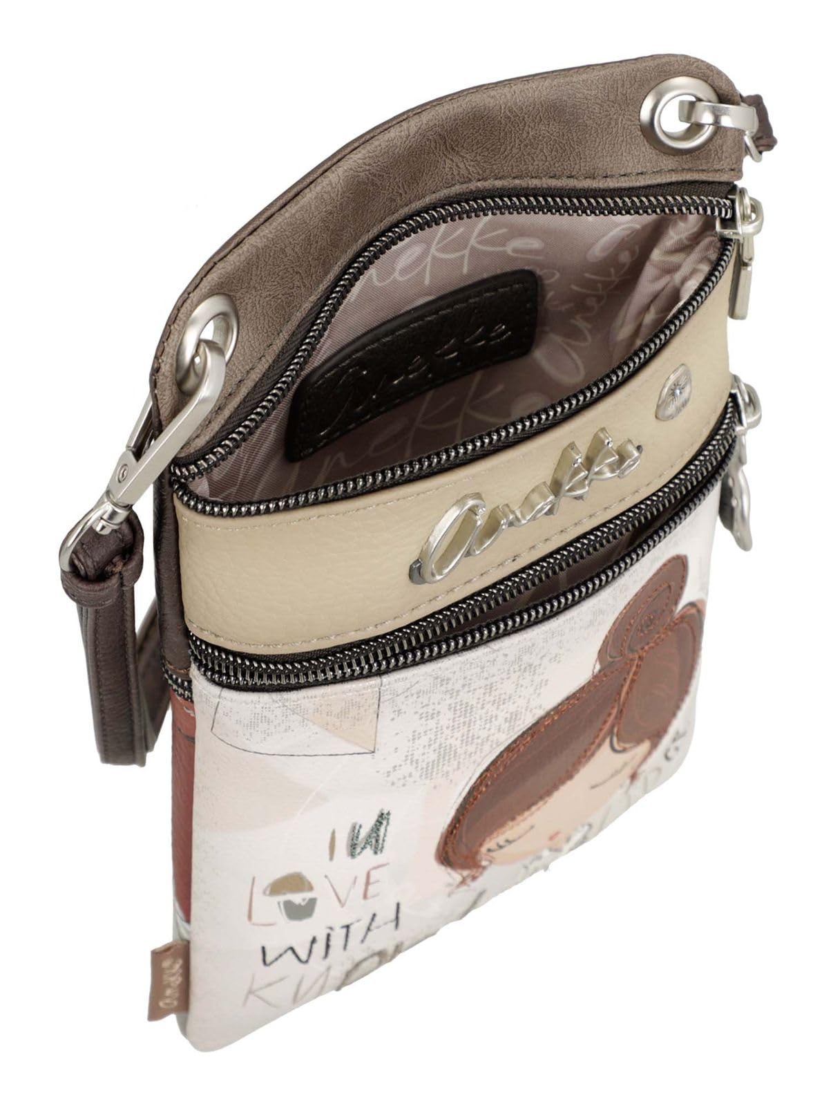 Anekke Sophia Mini Borsa a Tracolla Donna Stampa Geometrica