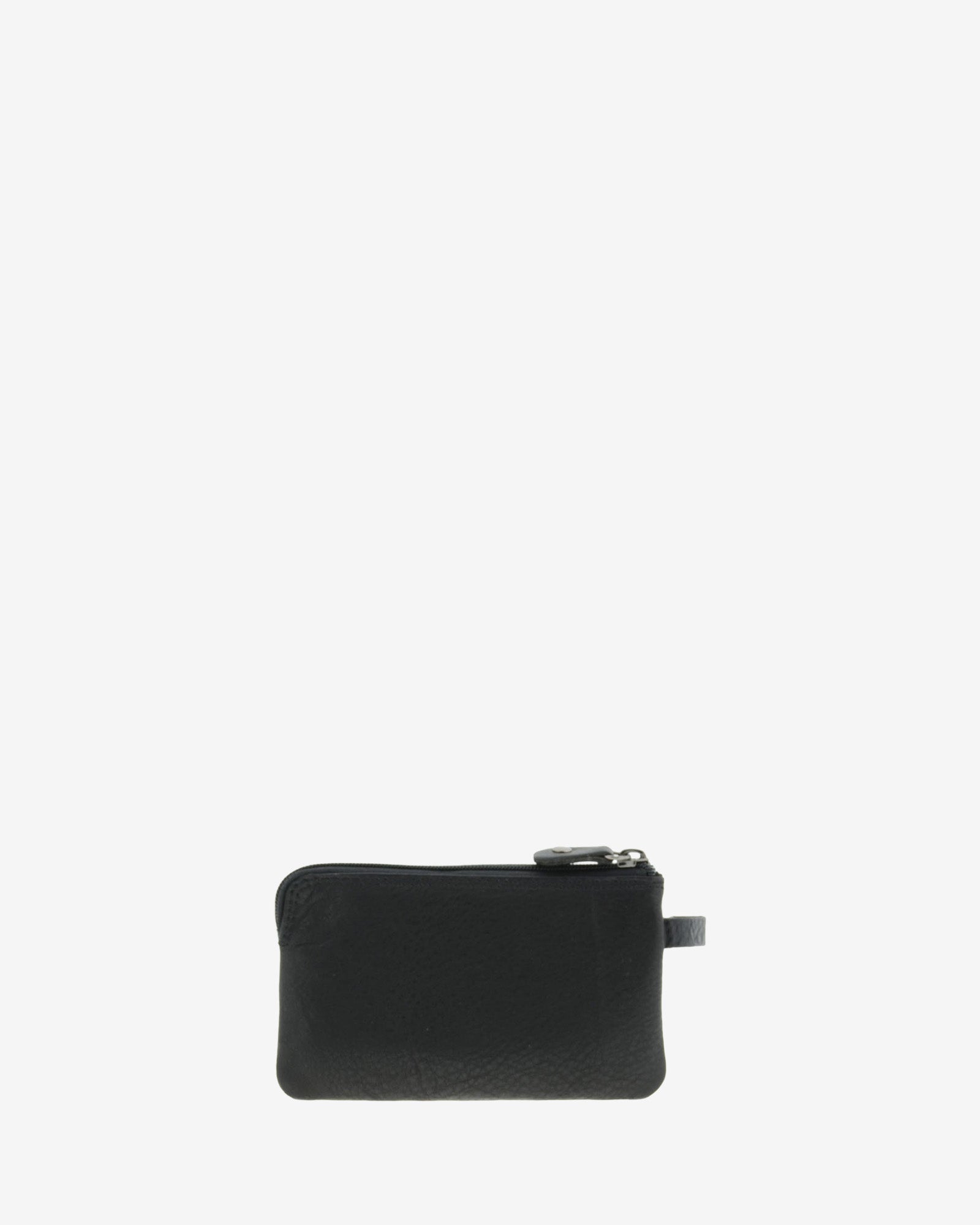 Adapell 8011 portamonete pelle nero doppia zip sottile