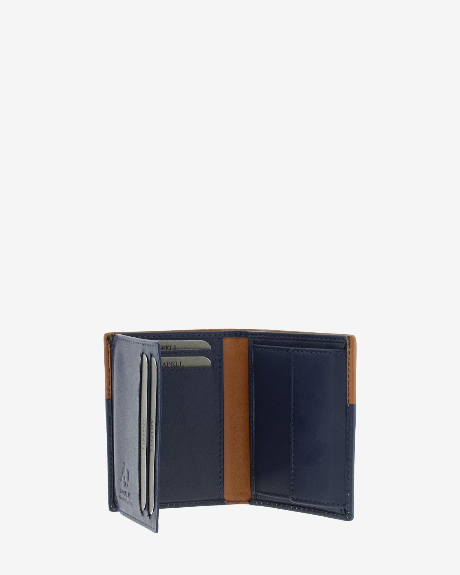 Adapell Elysian 1609 portafoglio uomo pelle blu marino RFID