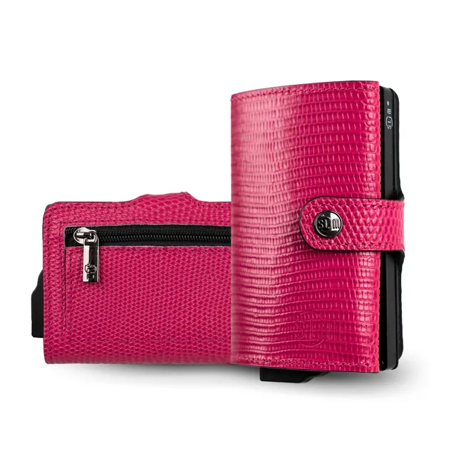 SLim Vera Pelle Portafoglio Tejus-S Nero RFID Antigraffio